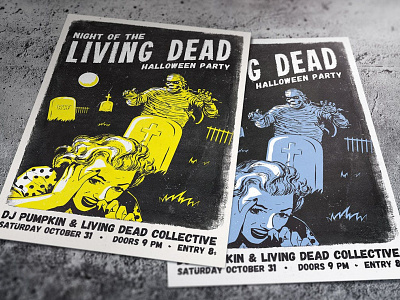 Living Dead Halloween Flyer catalog clean dead design flyer flyer halloween flyer template graphic design halloween poster flyer horror illustration indesign living magazine october print printable pumpkin pumpkin flyer template