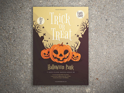 Trick or Treat Halloween Flyer