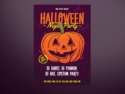 Halloween Flyer catalog clean design flyer ghost graphic design halloween halloween flyer halloween poster illustration indesign magazine modern motion graphics night poster print printable scary template