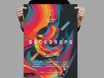 Backdrops Poster / Flyer backdrops catalog clean club colorful design disco dj flyer flyer poster gradient indesign magazine music poster presentation print printable summer flyer template