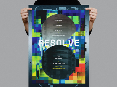 Resolve Poster / Flyer annual report beach catalog clean design dj flyer flyer template graphic design illustration indesign magazine motion graphics music nightclub poster template print printable resolve poster template