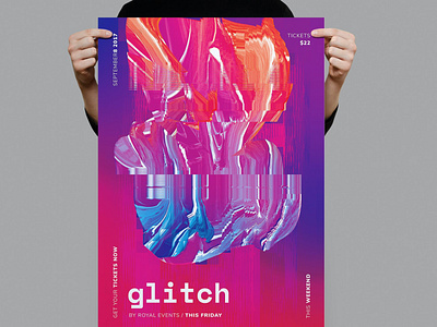 Glitch Flyer / Poster Template
