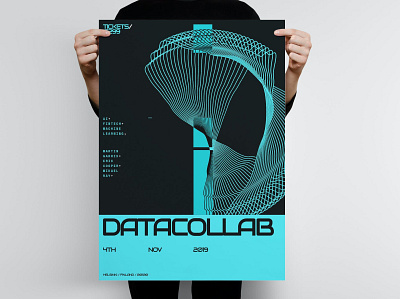 Data Collab Poster Template analytics blockchain catalog clean cloud data collad design flyer flyer poster generative geometric illustration indesign intelligence magazine multipurpose poster print printable template