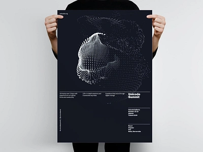 Unicode Summit Tech Poster Template blockchain catalog clean design flyer graphic design hack illustration indesign magazine poster print printable summit tech tech flyer template unicode unicode summit