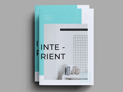 Interient Brochure Template annual annual report brochure brochure template business catalog clean design illustration indesign magazine modern multipurpose print print catalog printable purpose report simple template