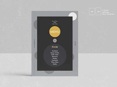 Restaurant Food Menu business catalog catalog brochure clean design fold food food menu graphic design illustration indesign lookbook magazine motion graphics print printable restaurant restaurant food template trifold