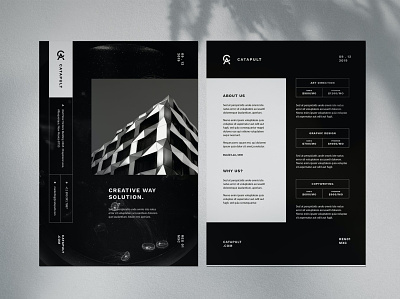 Minimal Corporate flyer agency annual annual report brochure catalog clean corporate design flyer illustration indesign magazine minimal minimal flyer poster print printable report simple template