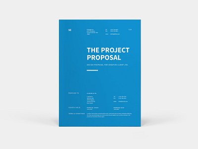 The Project Proposal brochure business business catalog catalog clean design framework illustration indesign infographics informational job magazine marketing print printable project project proposal proposal template