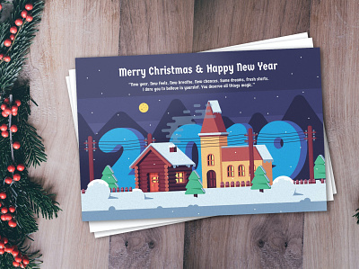 New Year Greeting Card Template card template catalog christmas clean design greeting greeting card happy holiday illustration indesign magazine new new year print printable season template vector year