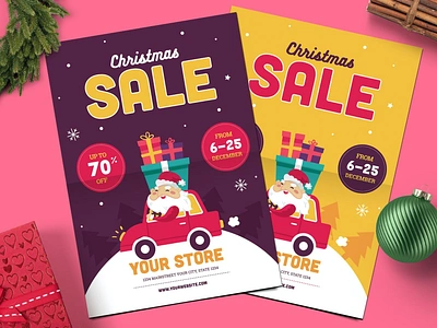 Christmas Sale Flyer catalog christmas flyer christmas sale christmas sale flyer clean design flyer flyer christmas illustration indesign magazine new year print printable sale sale flyer template vector winter xmas