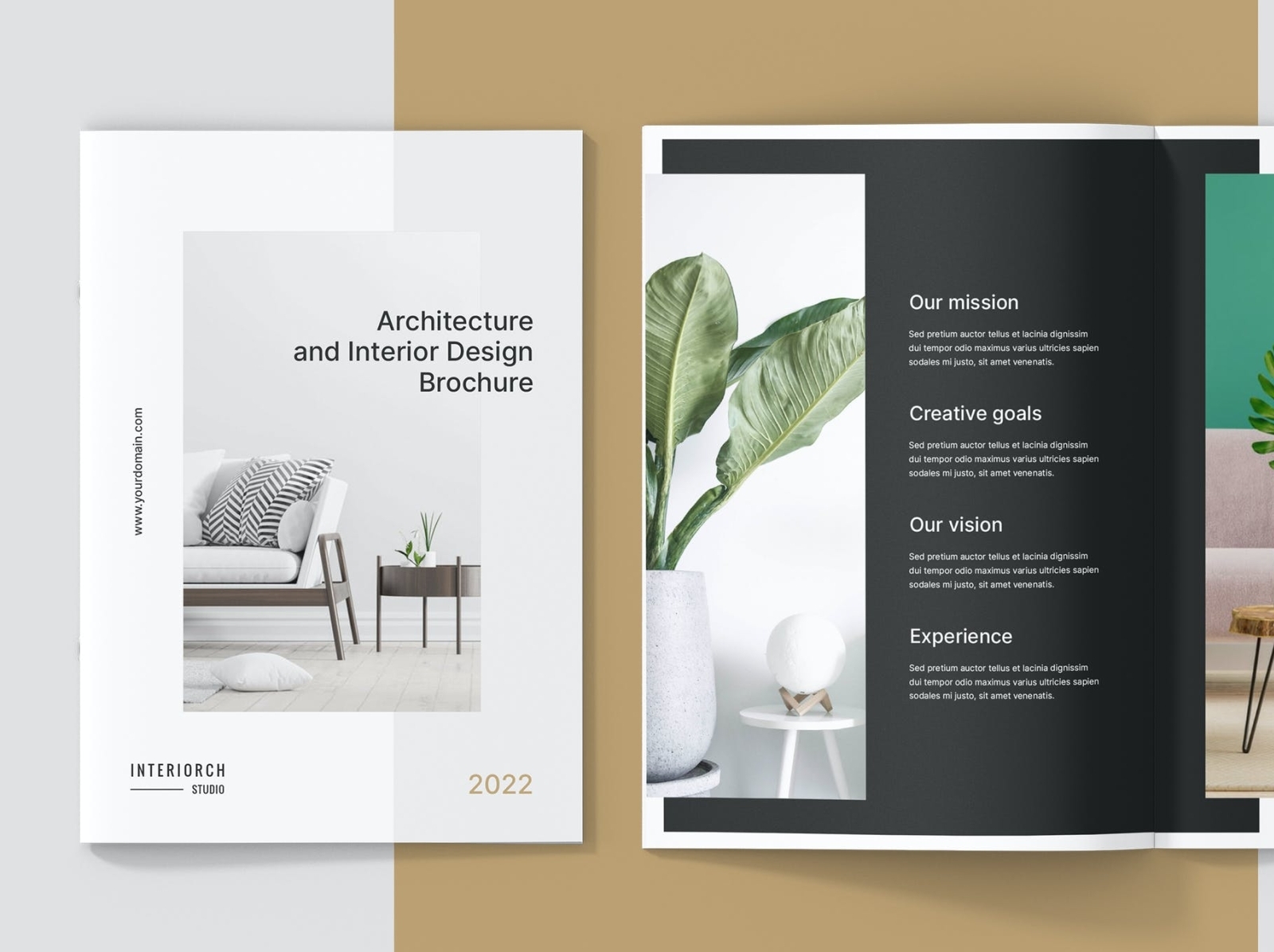 Interiorch – Architecture Portfolio by InDesign Essence on Dribbble