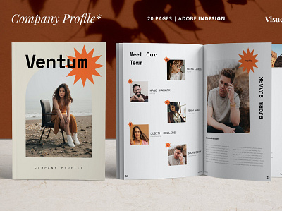 Company Profile catalog clean company company profile design illustration indesign indesign minimal indesign template lookbook magazine modern portfolio print printable professional professional company profile simple template