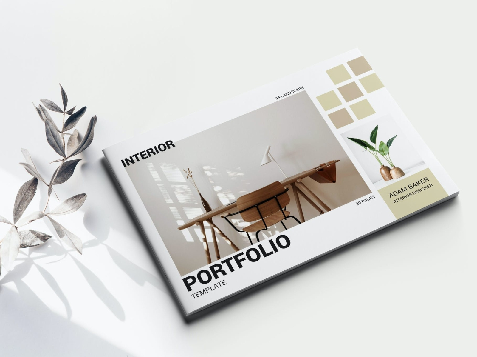 Interior Portfolio Template by PrintMe on Dribbble