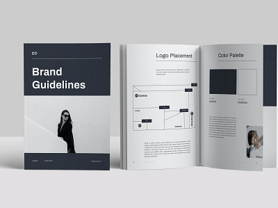 Brand Guideline annual annual report brand guideline catalog clean company design graphic design illustration indesign magazine marketing media kit layout minimalist presentation print printable proposal layout startups template