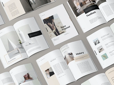 Nano Indesign Brochure annual annual report catalog clean decoration design document illustration indesign interiors magazine minimalistic print printable proposal proposal print proposal template report showcase template