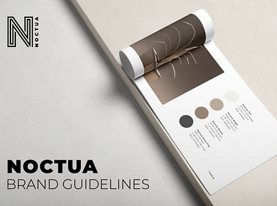 Noctua Brand Guidelines annual report branding brochure catalog catalogue clean design fashion graphic design horizontal identity illustration indesign lifestyle luxury magazine print printable report template