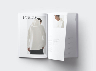 Fields Pack annual annual report brochure catalog clean cover design editorial fashion illustration indesign lookbook magazine photography portfolio print printable report revista template