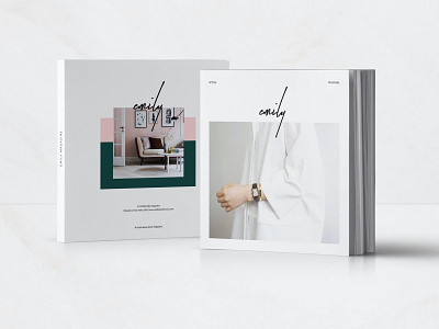 Emily Magazine 3d annaul report brochure catalog catalog mockups clean corporate design dimesional elegant graphic indesign magazine mockups perspective print printable psd report template