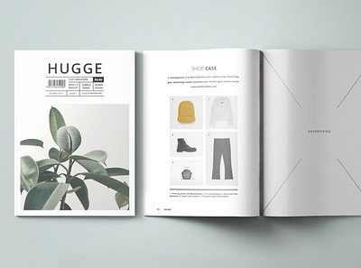 Hugge Magazine Template a4 agency art book book template booklet catalog company indesign magazine magazine template personal portfolio portfolio template print print template resume resume template simple template