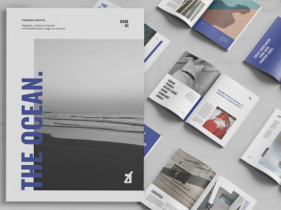 The ocean magazine blue book brand brief brochure design guidelines identity investor logo design logo identity manual microsoft plan project proposal report startup template website