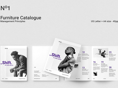 _Shift. Lookbook brochure brochure template design graphic design indesign investor layered letter logo design lookbook magazine minimalist motion graphics multipurpose portfolio portfolio brochure principles print printable website