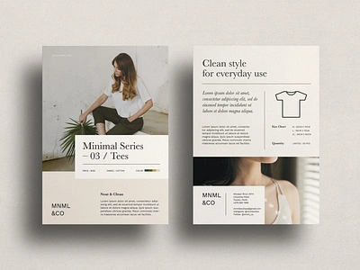 MINIMAL SERIES - Fashion Flyer brochure brochure template design graphic design indesign investor layered letter logo design lookbook magazine minimalist motion graphics multipurpose portfolio portfolio brochure principles print printable website