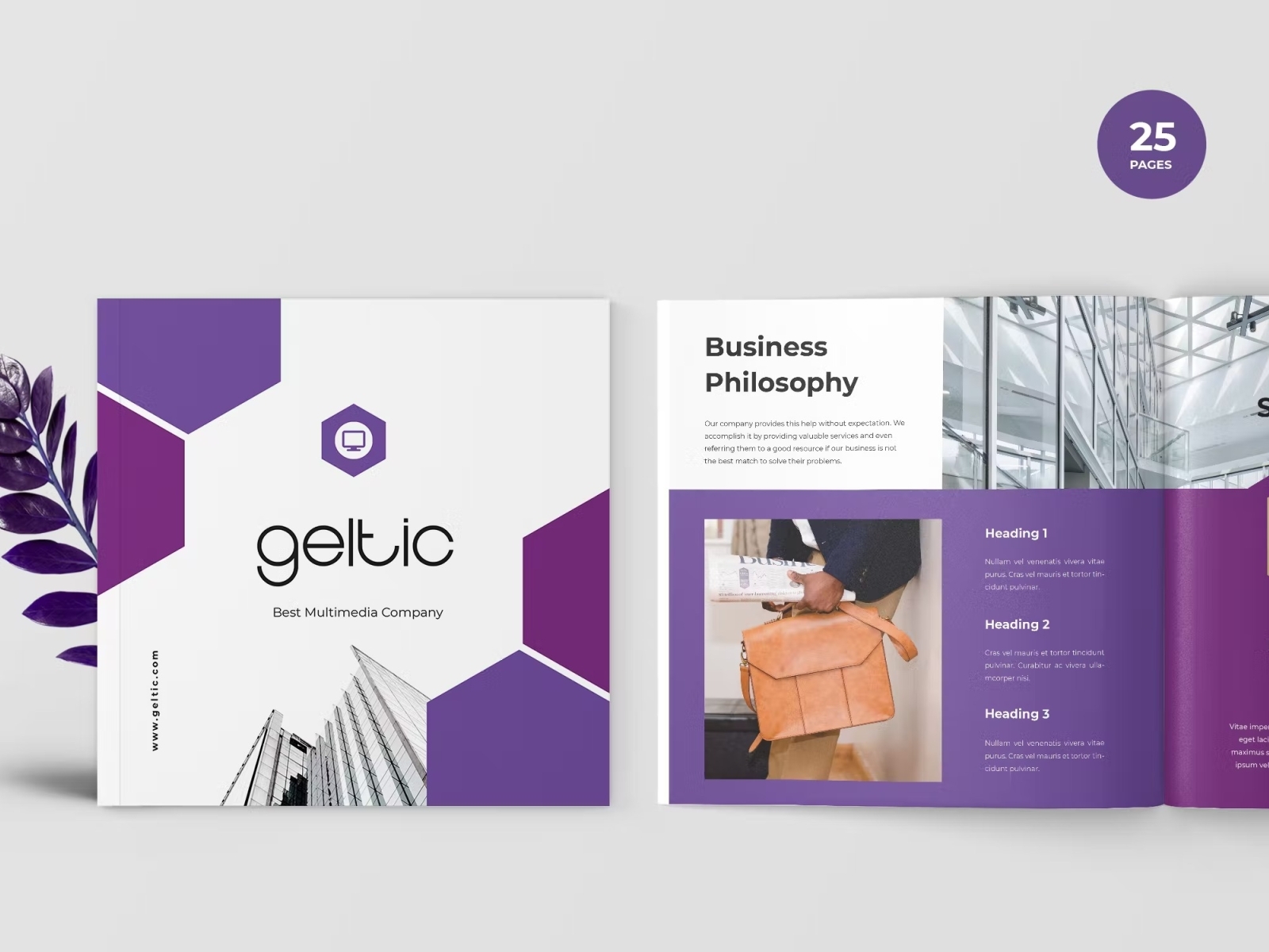 Business Portfolio Template by PrintMe on Dribbble