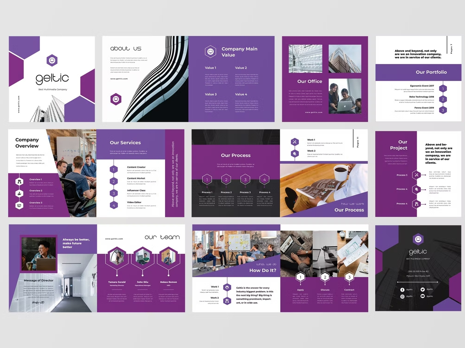 Business Portfolio Template By InDesign Vision On Dribbble