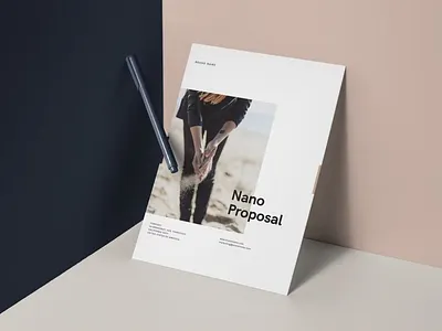 Nano Indesign Brochure a4 brand catalog clean design document graphic design illustration indesign indesign brochure magazine minimalistic nano indesign page print printable proposal proposal template stationery template