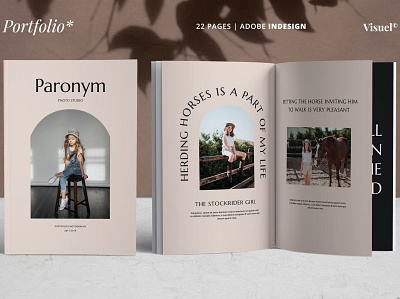 Photography Portfolio a4 adobe indesign catalog catalogue clean design ebook elegant illustration indesign letter lookbook magazine marketing photography photography portfolio portfolio print printable template