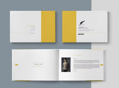 Graphic Design Portfolio Template adobe indesign catalog catalogue clean design design portfolio ebook graphic graphic design illustration indesign letter magazine multipurpose photography portfolio template print printable simple template