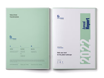 Annual Report 2022 agency annual annual report brochure business catalog clean company corporate design editorial illustration indesign magazine modern print printable report template yearend