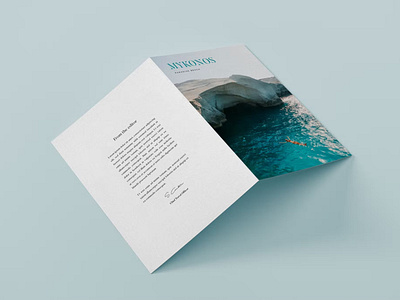 Vertical Bifold Brochure Mockup