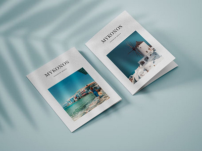 Vertical Bifold Brochure Mockup