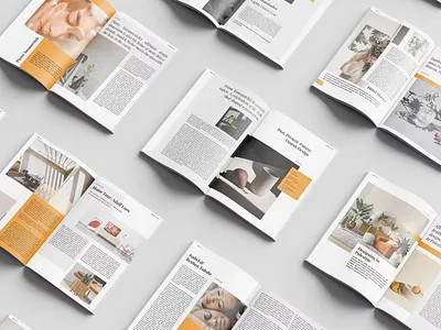 Magazine Template advertising catalog clean design fashion square femenine graphic design illustration indesign magazine magazine template photography porfolio print printable psd square square trifold template trifold