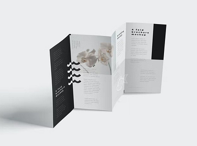 4 Fold Brochure Mockups advertisement brochure brochure mockups catalog clean design facebook fold brochure illustration indesign magazine mockups print printable psd quadfold social media template template pack travel social