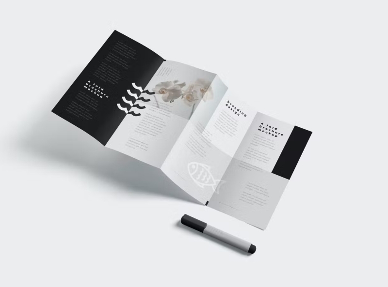 4 Fold Brochure Mockups By Indesign Vision On Dribbble