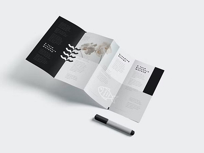 4 Fold Brochure Mockups