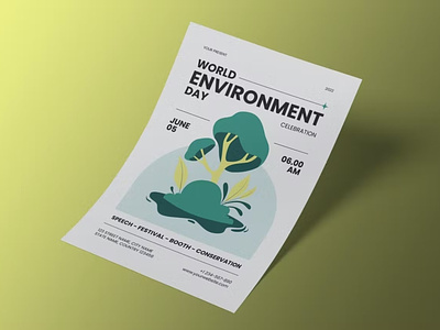 FREE Environment Day Flyer Set aesthetic branding catalog clean day flyer design environment environment day flyer flyer set global graphic design illustration indesign magazine motion graphics print printable template ui