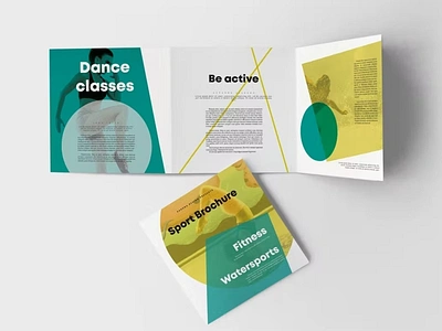 Free Fitness & Sport Brochure branding brochure template catalog clean design fitness graphic design illustration indesign magazine motion graphics print printable skateboard soccer sport sport brochure template ui universal brochure