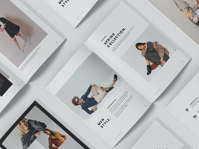 Free Flat Lay Magazine Mockup branding catalog clean design flat graphic design illustration indesign lookbook lookbook template magazine magazine mockup mockup motion graphics print printable spring spring magazine template ui