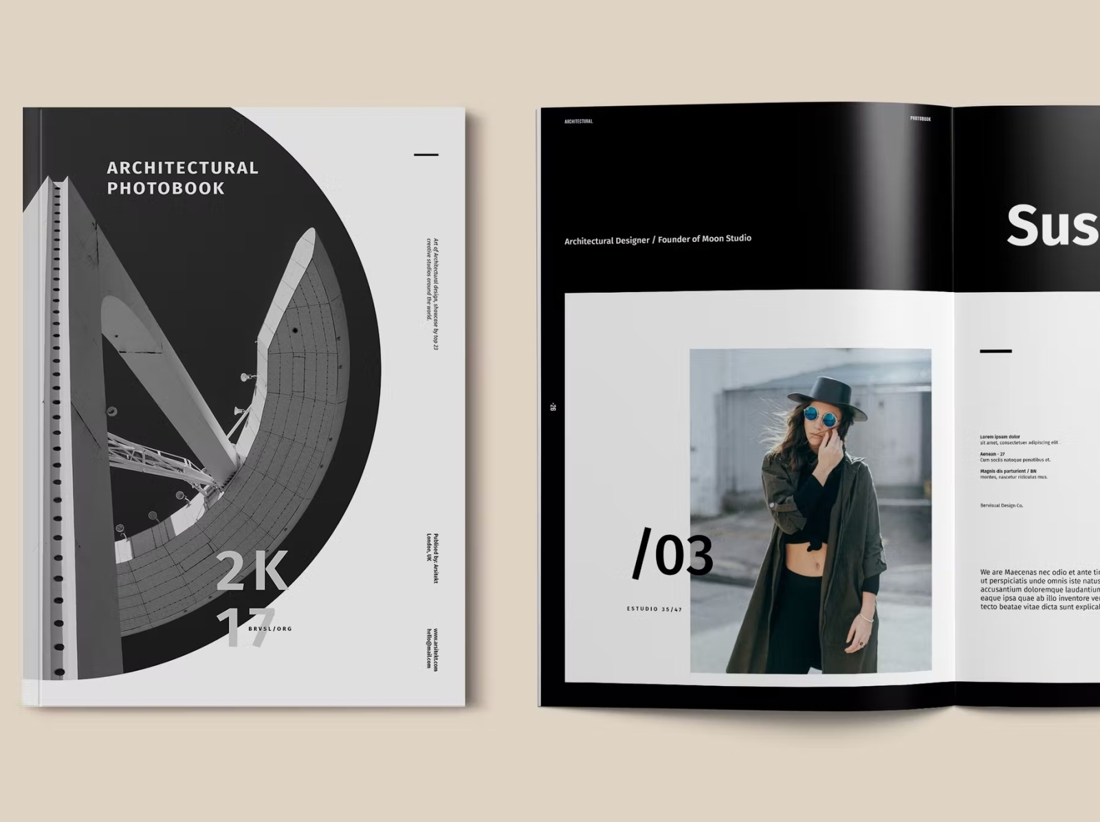 Free Architecture Photobook Template by PrintMe on Dribbble