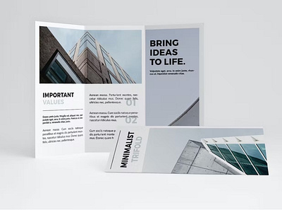 Minimalist Trifold 2023 annual annual report brochure 2023 business business brochure business trifold clean flat fold ide indesign information multipurpose product report simple trifold trifold brochure trifold mockup
