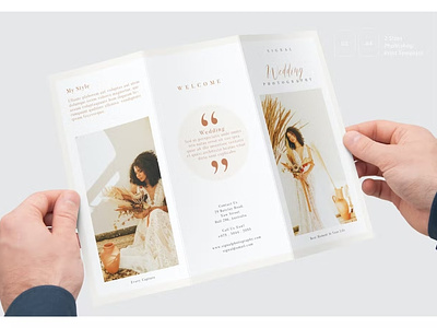 Wedding Photography Price List Trifold Brochure 2023 annual annual report brochure 2023 business business brochure business trifold clean flat fold ide indesign information multipurpose product report simple trifold trifold brochure trifold mockup