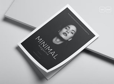 Minimal Magazine 2023 annual annual report brochure 2023 business business brochure business trifold clean flat fold ide indesign information multipurpose product report simple trifold trifold brochure trifold mockup