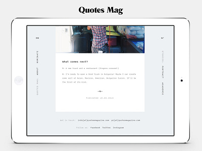Quotes Mag design font magazine quote type typography web website