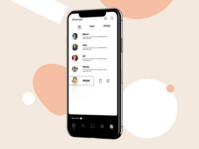 What's app redesign app design minimal ui ux