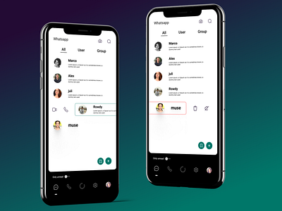 Whats App Redesign app design minimal ui ux