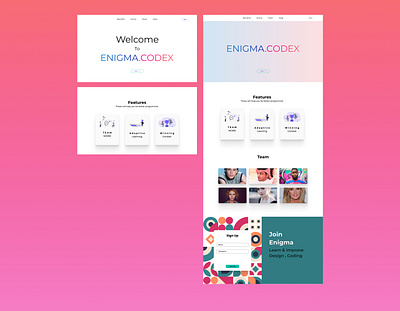 enigma codex design minimal ui ux web webdesign website