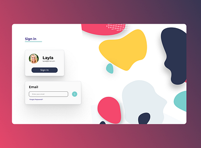 Log-In design minimal ui webdesign